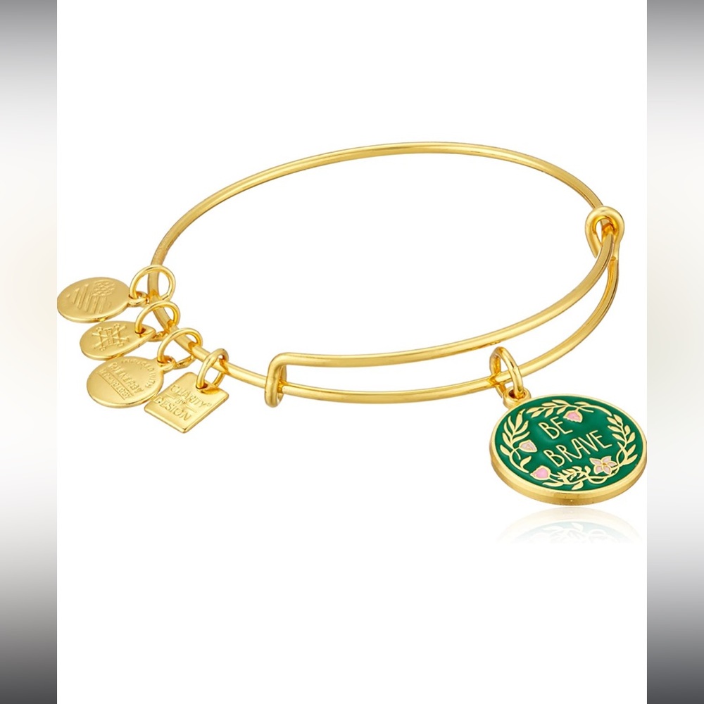 Alex and Ani Be Brave Gold Bracelet